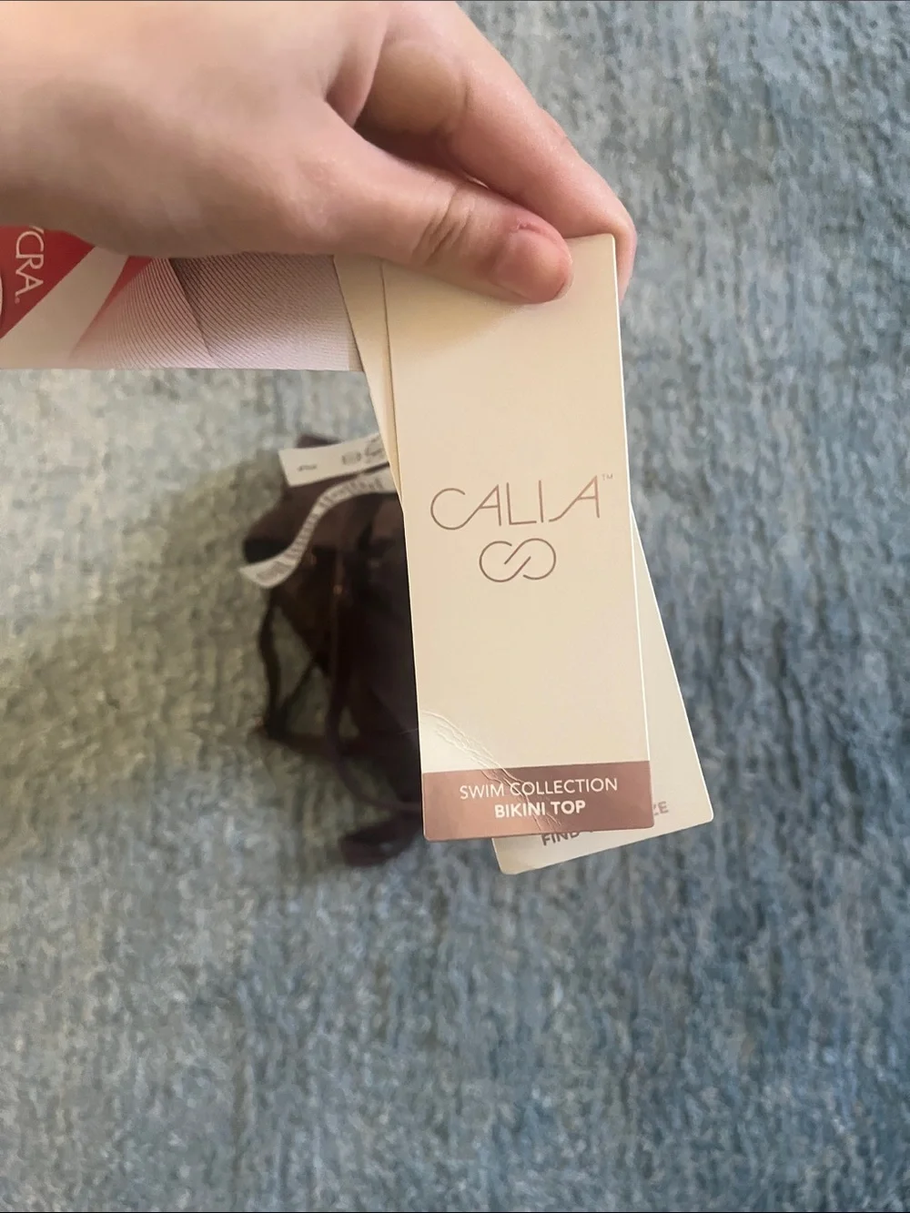 NWT Calia Swim Bikini Top-Brown - Picture 4 of 4